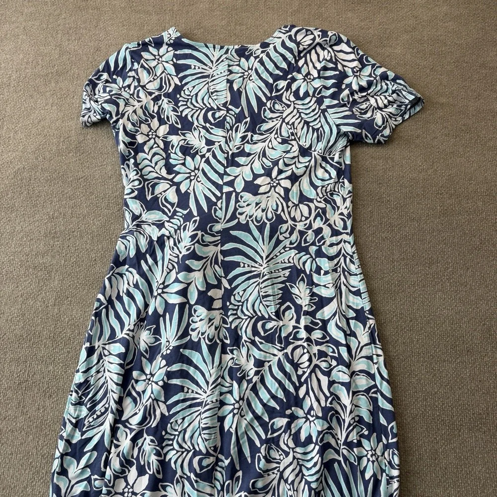 NWT Lilly Pulitzer Chace Maxi Dress Woman's Size XL Sapphire Pool Summer - Picture 11 of 11
